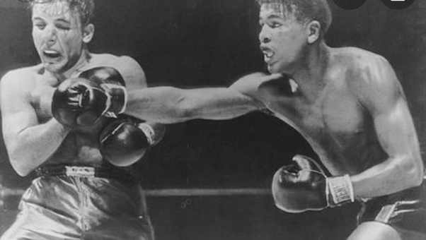 sugar ray robinson vs lamotta, combate peso medio, biografia, victoria